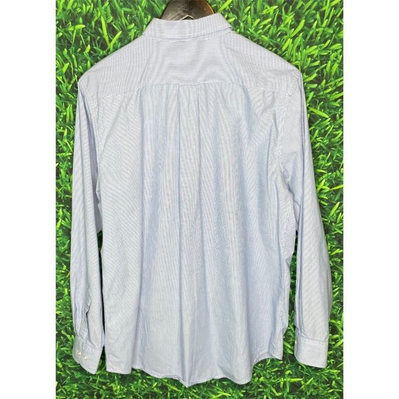 Alabama Crimson Roll Tide Striped Long Sleeve Button Front Shirt Men’s Large - Picture 3 of 4